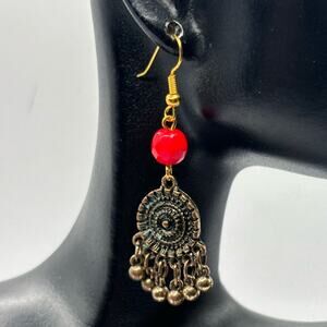 Red & Gold Earrings